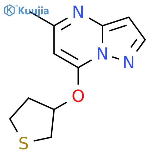 5-Methyl-7-(thiolan-3-yloxy)pyrazolo[1,5-a]pyrimidine structure