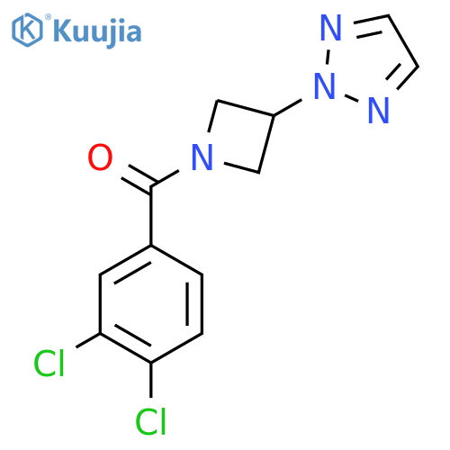 2-[1-(3,4-dichlorobenzoyl)azetidin-3-yl]-2H-1,2,3-triazole structure