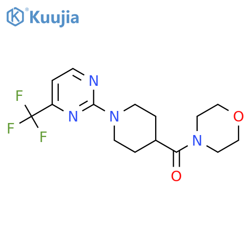 4-{1-[4-(Trifluoromethyl)pyrimidin-2-yl]piperidine-4-carbonyl}morpholine structure