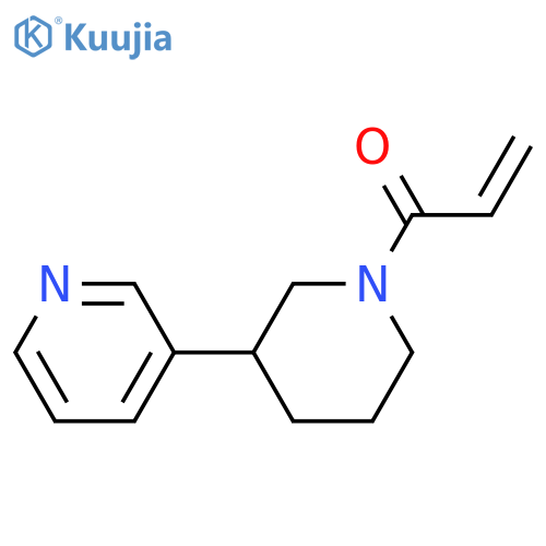 1-3-(pyridin-3-yl)piperidin-1-ylprop-2-en-1-one structure