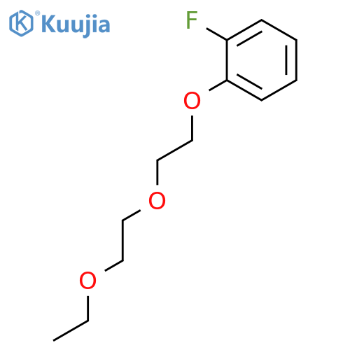 Benzene, 1-[2-(2-ethoxyethoxy)ethoxy]-2-fluoro- structure