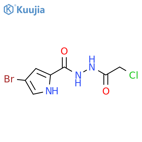 4-Bromo-1H-pyrrole-2-carboxylic acid 2-(2-chloroacetyl)hydrazide structure