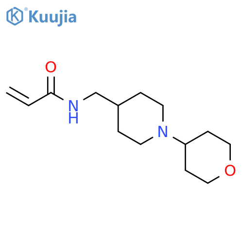 N-{1-(oxan-4-yl)piperidin-4-ylmethyl}prop-2-enamide structure