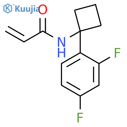 N-[1-(2,4-Difluorophenyl)cyclobutyl]-2-propenamide structure