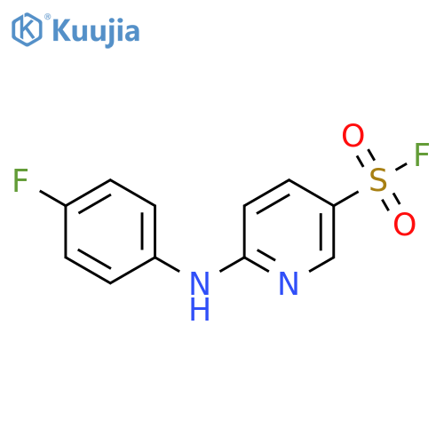 6-(4-Fluoroanilino)pyridine-3-sulfonyl fluoride structure