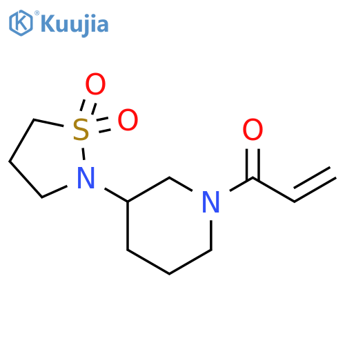 1-[3-(1,1-Dioxido-2-isothiazolidinyl)-1-piperidinyl]-2-propen-1-one structure