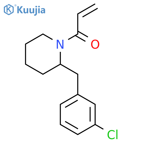 1-[2-[(3-Chlorophenyl)methyl]-1-piperidinyl]-2-propen-1-one structure