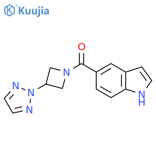 5-[3-(2H-1,2,3-triazol-2-yl)azetidine-1-carbonyl]-1H-indole structure