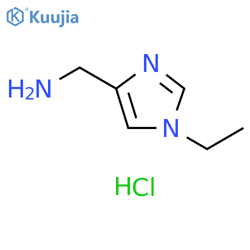 1H-Imidazole-4-methanamine, 1-ethyl-, hydrochloride (1:1) structure