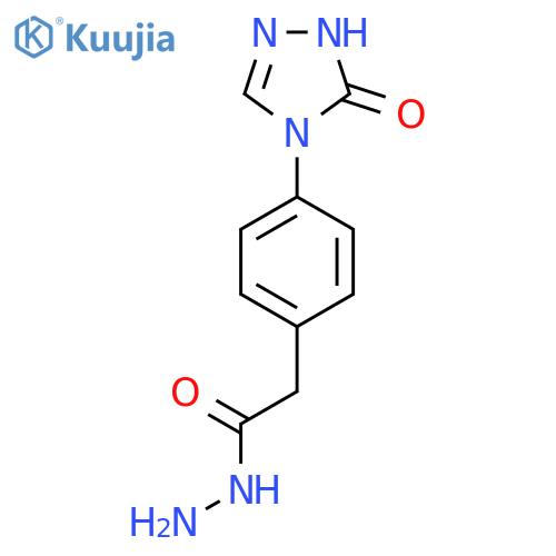 2-[4-(5-oxo-1,5-dihydro-4H-1,2,4-triazol-4-yl)phenyl]acetohydrazide structure