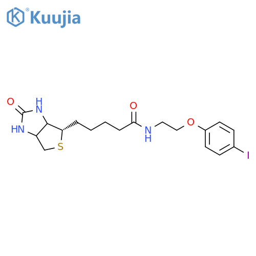3As,4S,6aR-N-(2-(4-Iodophenoxy)ethyl)-5-(2-oxohexahydro-1H-thieno[3,4-d]imidazol-4-yl)pentanamide structure