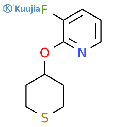 3-Fluoro-2-(thian-4-yloxy)pyridine structure