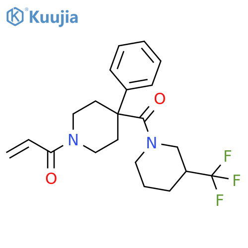1-[4-Phenyl-4-[[3-(trifluoromethyl)-1-piperidinyl]carbonyl]-1-piperidinyl]-2-propen-1-one structure