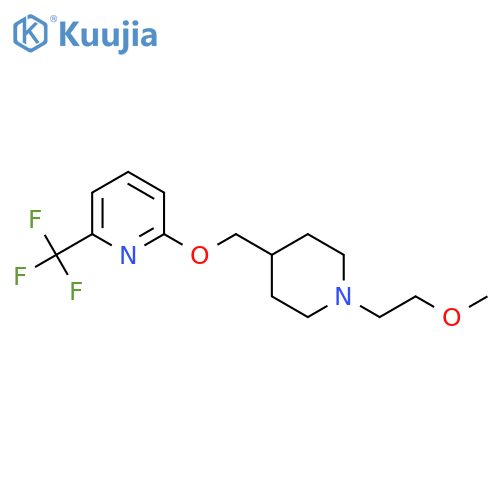 2-{[1-(2-Methoxyethyl)piperidin-4-yl]methoxy}-6-(trifluoromethyl)pyridine structure