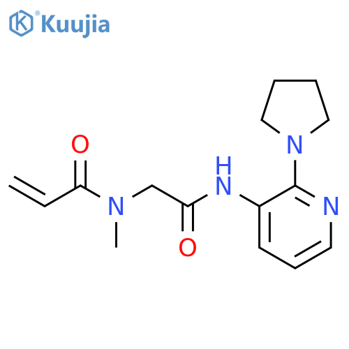 N-Methyl-N-[2-oxo-2-[[2-(1-pyrrolidinyl)-3-pyridinyl]amino]ethyl]-2-propenamide structure