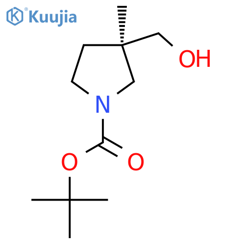 Tert-butyl (R)-3-(hydroxymethyl)-3-methylpyrrolidine-1-carboxylate structure