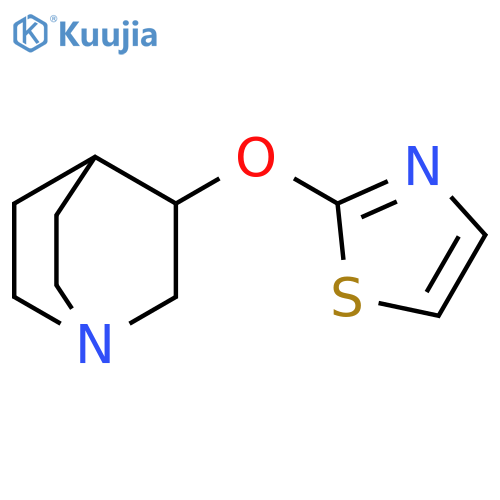 3-(1,3-thiazol-2-yloxy)-1-azabicyclo2.2.2octane structure