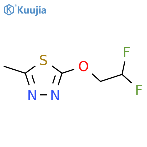 2-(2,2-Difluoroethoxy)-5-methyl-1,3,4-thiadiazole structure