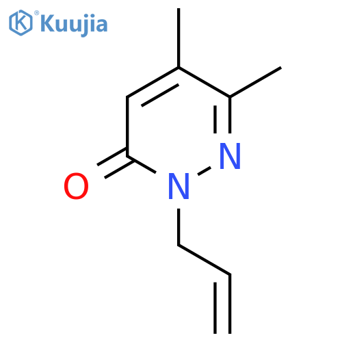5,6-dimethyl-2-(prop-2-en-1-yl)-2,3-dihydropyridazin-3-one structure