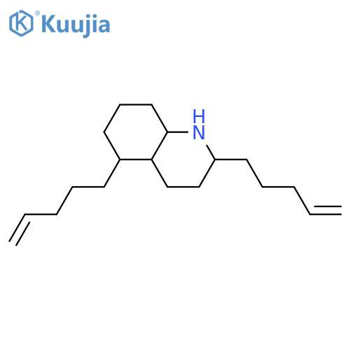 Decahydro-2,5-bis(4-pentenyl)quinoline; (2R*,4aS*,5R*,8aS*)-form structure