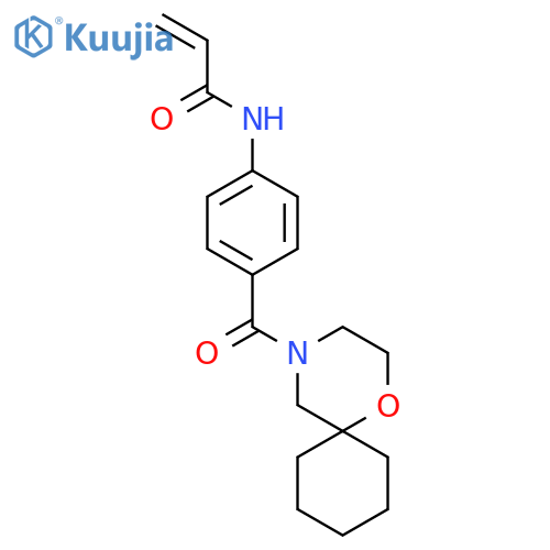 N-[4-(1-Oxa-4-azaspiro[5.5]undecane-4-carbonyl)phenyl]prop-2-enamide structure