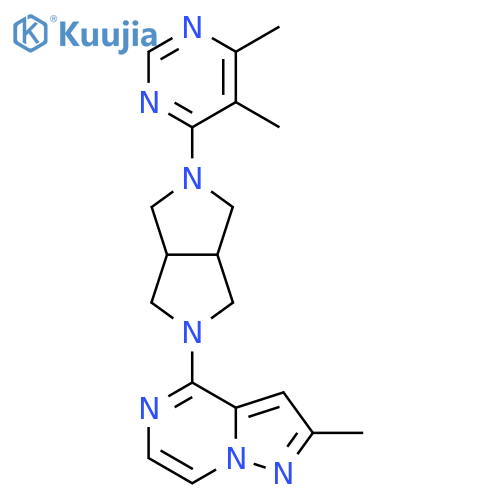 4,5-dimethyl-6-(5-{2-methylpyrazolo1,5-apyrazin-4-yl}-octahydropyrrolo3,4-cpyrrol-2-yl)pyrimidine structure