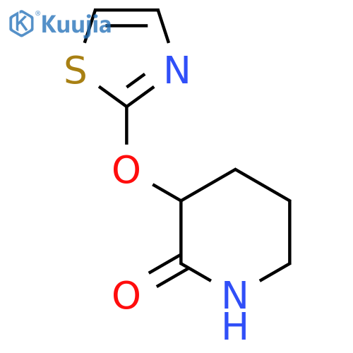 3-(1,3-Thiazol-2-yloxy)piperidin-2-one structure