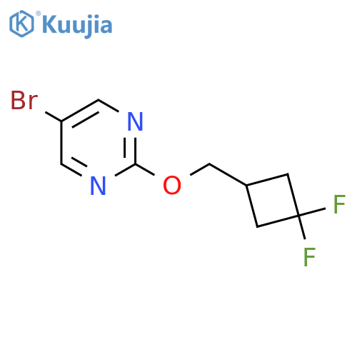 5-Bromo-2-[(3,3-difluorocyclobutyl)methoxy]pyrimidine structure