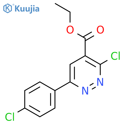 Ethyl 3-chloro-6-(4-chlorophenyl)pyridazine-4-carboxylate structure