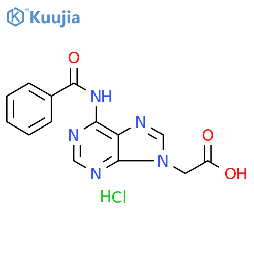 2-(6-benzamido-9H-purin-9-yl)acetic acid hydrochloride structure