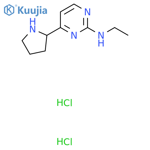 N-Ethyl-4-(2-pyrrolidinyl)-2-pyrimidinamine dihydrochloride structure