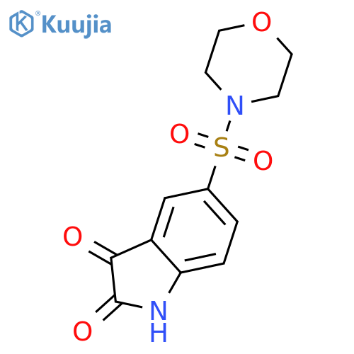 5-(Morpholin-4-ylsulfonyl)-1H-indole-2,3-dione structure