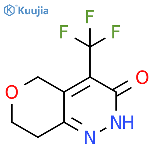 4-(trifluoromethyl)-5H,7H,8H-pyrano4,3-cpyridazin-3-ol structure
