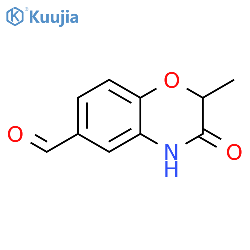 3-hydroxy-2-methyl-2H-1,4-benzoxazine-6-carbaldehyde structure
