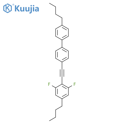 1,1'-Biphenyl, 4-butyl-4'-[(4-butyl-2,6-difluorophenyl)ethynyl]- structure
