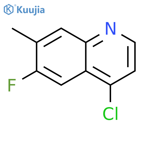 4-chloro-6-fluoro-7-methyl-quinoline structure