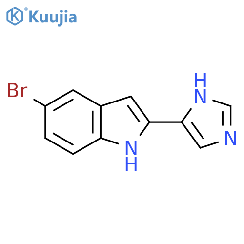 5-bromo-2-(1H-imidazol-4-yl)-1H-indole structure