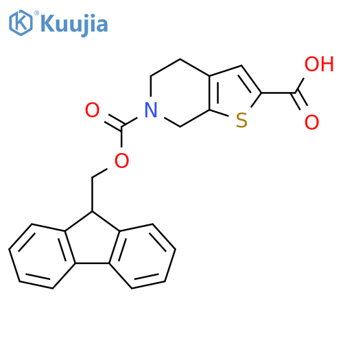 6-{(9H-fluoren-9-yl)methoxycarbonyl}-4H,5H,6H,7H-thieno2,3-cpyridine-2-carboxylic acid structure