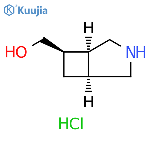 rac-(1R,5R,6S)-3-azabicyclo3.2.0heptan-6-ylmethanol hydrochloride structure