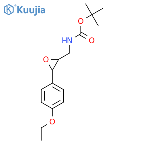 tert-butyl N-{3-(4-ethoxyphenyl)oxiran-2-ylmethyl}carbamate structure
