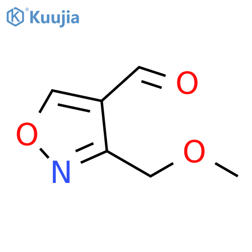 3-(methoxymethyl)-1,2-oxazole-4-carbaldehyde structure