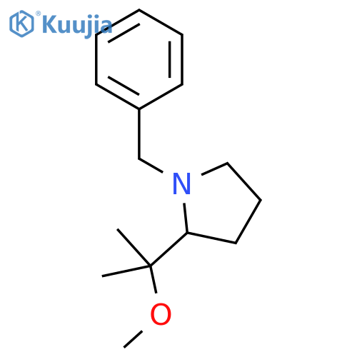1-Benzyl-2-(2-methoxypropan-2-yl)pyrrolidine structure