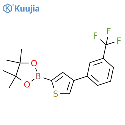 4-(3-Trifluoromethylphenyl)thiophene-2-boronic acid pinacol ester structure