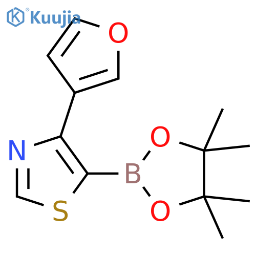 4-(3-Furyl)thiazole-5-boronic acid pinacol ester structure