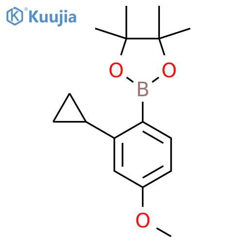 2-(2-Cyclopropyl-4-methoxyphenyl)-4,4,5,5-tetramethyl-1,3,2-dioxaborolane structure