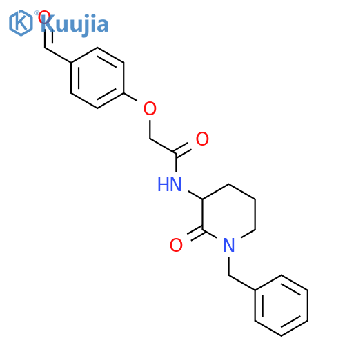 N-(1-Benzyl-2-oxopiperidin-3-yl)-2-(4-formylphenoxy)acetamide structure