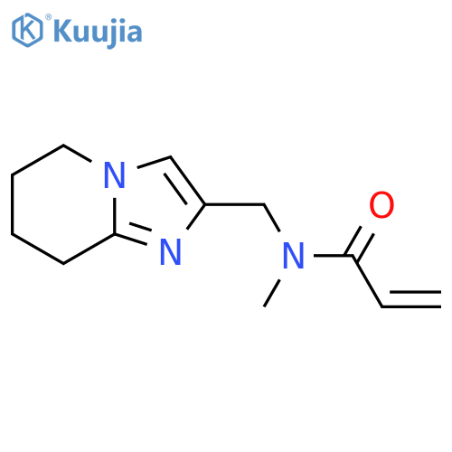 N-({5H,6H,7H,8H-imidazo1,2-apyridin-2-yl}methyl)-N-methylprop-2-enamide structure