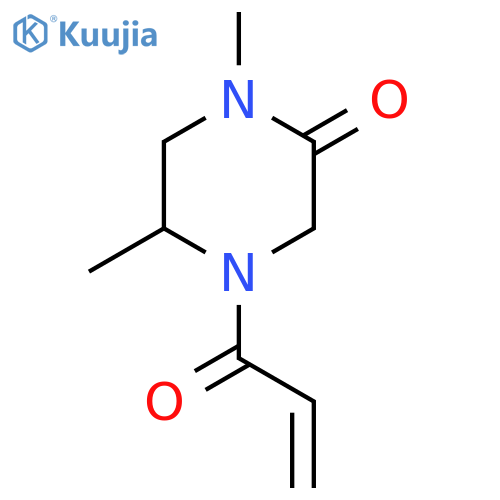 1,5-Dimethyl-4-prop-2-enoylpiperazin-2-one structure