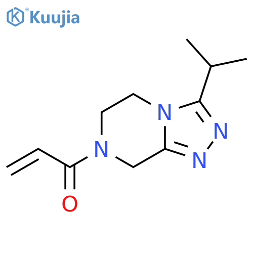 1-[3-(Propan-2-yl)-5h,6h,7h,8h-[1,2,4]triazolo[4,3-a]pyrazin-7-yl]prop-2-en-1-one structure