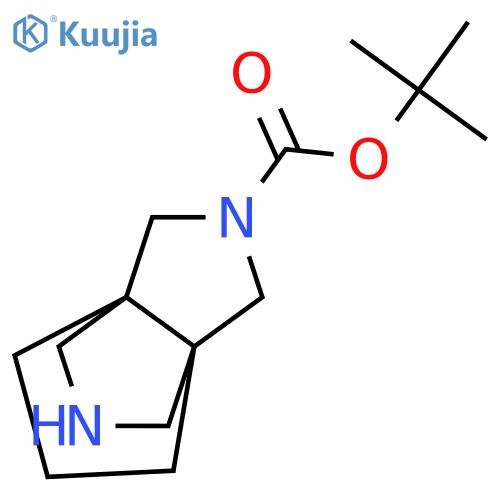 tert-butyl 3,7-diazatricyclo3.3.3.0,1,5undecane-3-carboxylate structure